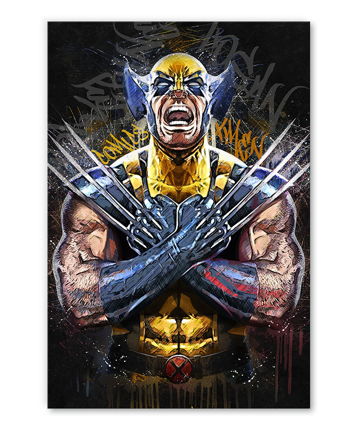 Wolverine, griffes sorties, prêt à se battre